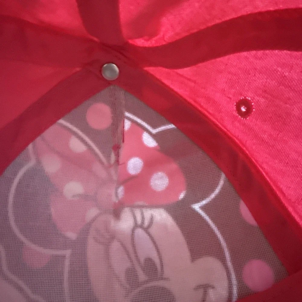GENUINE Disney Youth/adult Pink Minnie Mouse Baseball Cap Adjustable Back. 3998‎